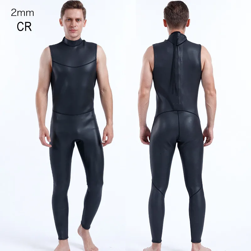 2MM CR Men Scuba UnderWater Hunting Snorkeling Diving Suit Neoprene Spearfishing Surfing Kayaking WetSuit Equipment SwimJumpsuit