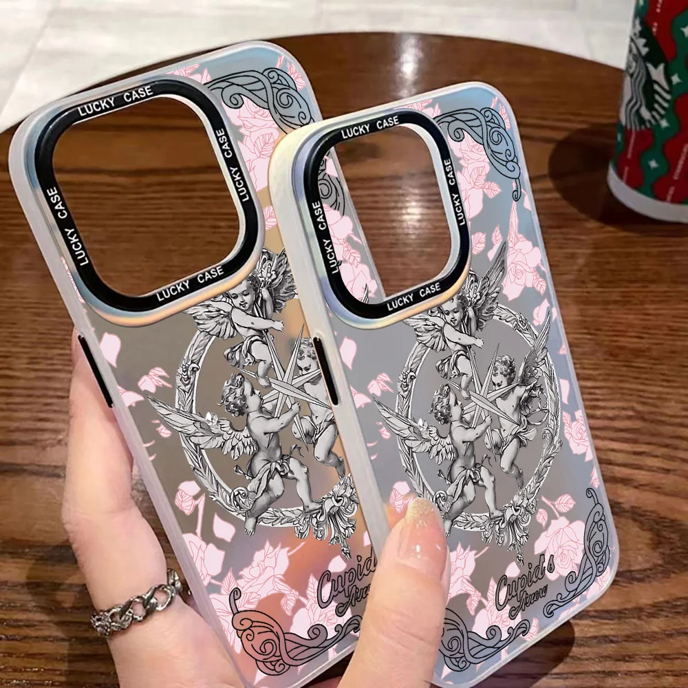 Ретро чехол для телефона Купидон Ангел Huawei Mate 40 30 P50 P40 P30 Pro Nova 9 7 SE Honor 50 матовый