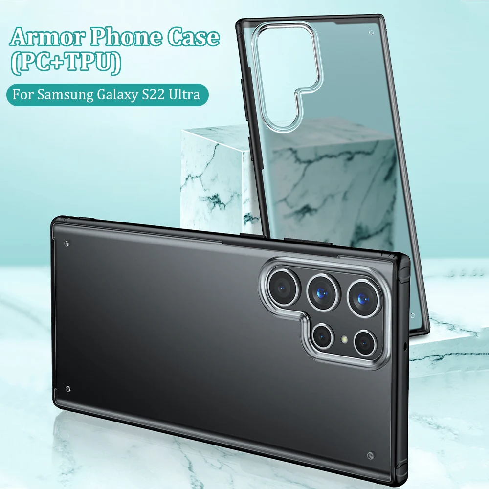

Противоударный чехол для Samsung Galaxy S22 Ultra S22 Plus, Мягкий защитный чехол из ТПУ для Samsung S22, фотокамера, защита объектива