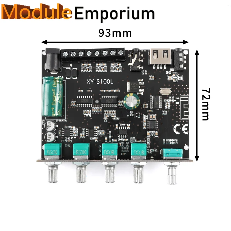

XY-S100L 50 Вт x 2 + 100 Вт 2,1 канальный Высокий Низкий Бас Класс D Ble цифровой аудио стерео сабвуфер усилитель аудио усилитель мощности плата