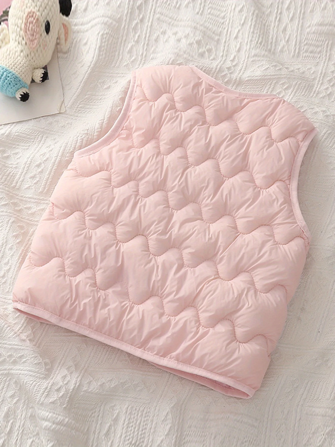 Элегантный Однотонный Кардиган-жилет Для Девочек С V-образным Вырезом Унисекс