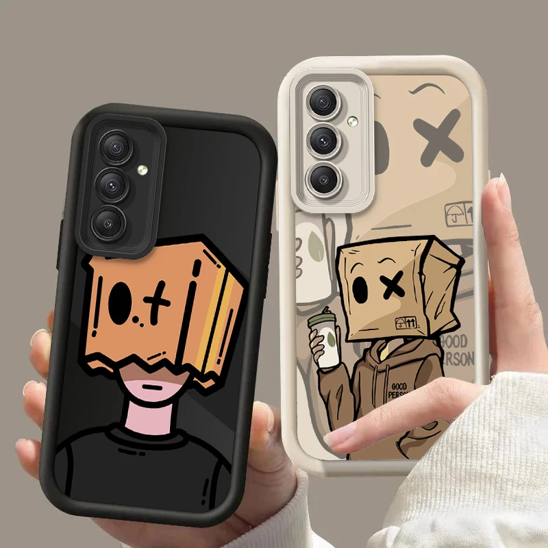 A 54 55 мультяшный бокс мужской силиконовый чехол для телефона Samsung Galaxy A54 A55 A13 A14 A15 A23