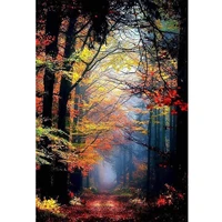 5d diamond painting autumn deciduous forest full drill by number kits for adults diy diamond set arts craft decorations a0686