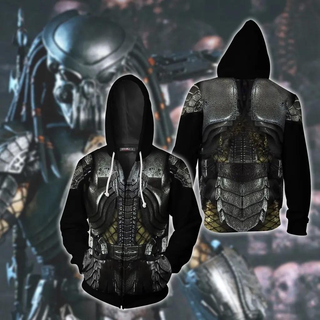 

Marvel Predator 3D Printed Hoodie Hoodie Hooded Men Zipper Cardigan Sweater Jacket Streetwear Cosplay Costume Top