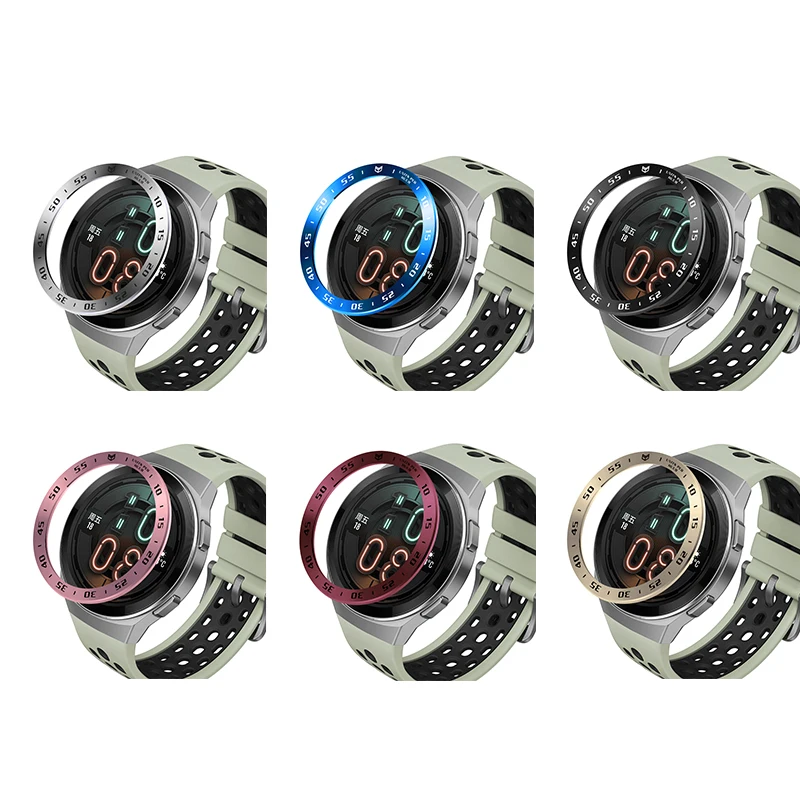 

For Huawei Watch GT 2E Watch Frame Shape Case Time Speed Metal Cover for Gt2e Scratch Protection Ring New