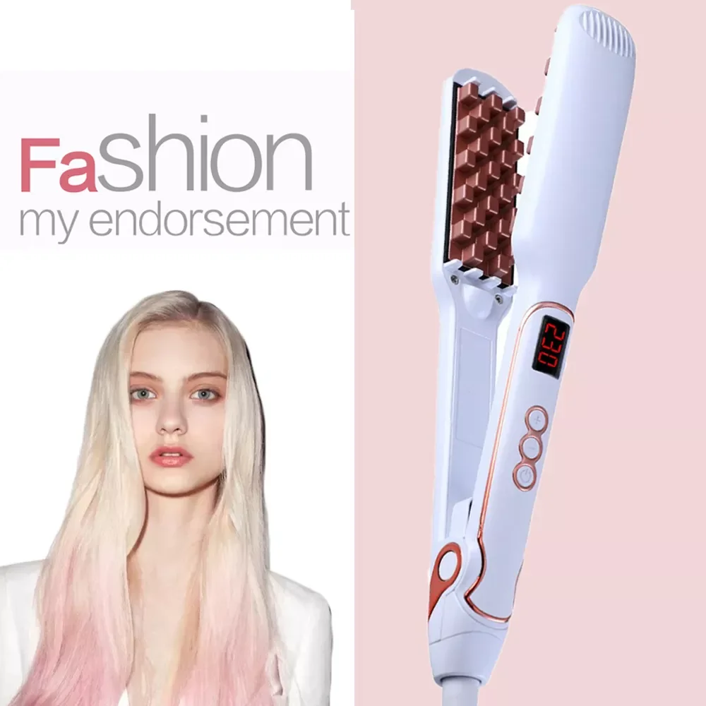 

NEW IN 2022 Hair Curler LCD Display Volumizing Hair Iron Hair Straightener Digital Curling Iron Hair Styling Tools Corn Flat Ir