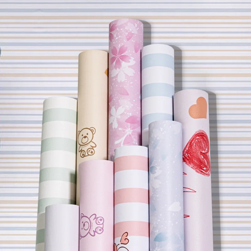

PVC Thickening Creative Pattern Self Adhesive Wallpapers Living Room Bedroom Kids' Room Home Decoration Renovation Stickers