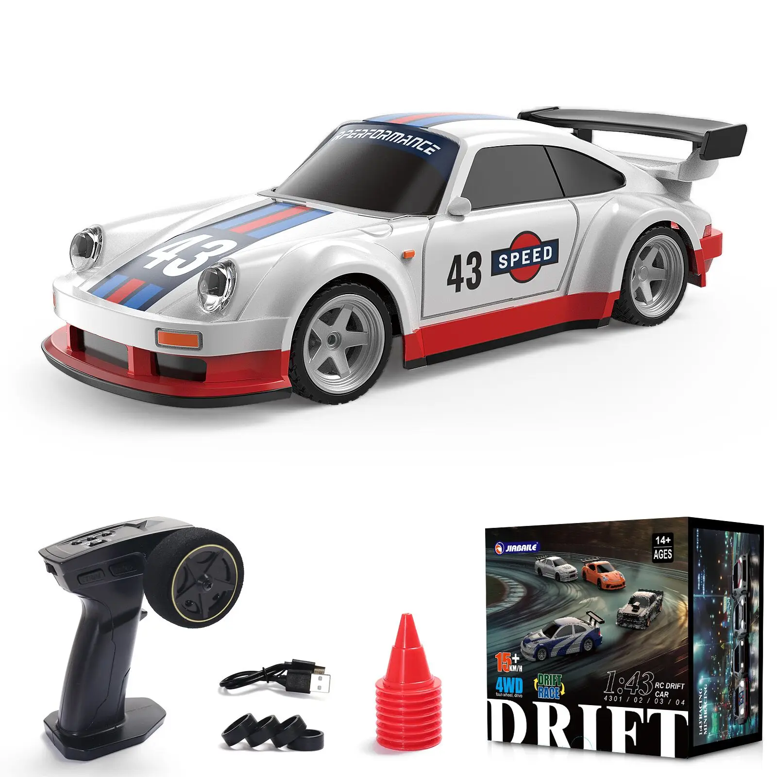 Новый RC 1/43 дрифтинг-автомобиль гоночный RTR 4WD полноприводный высокоскоростной