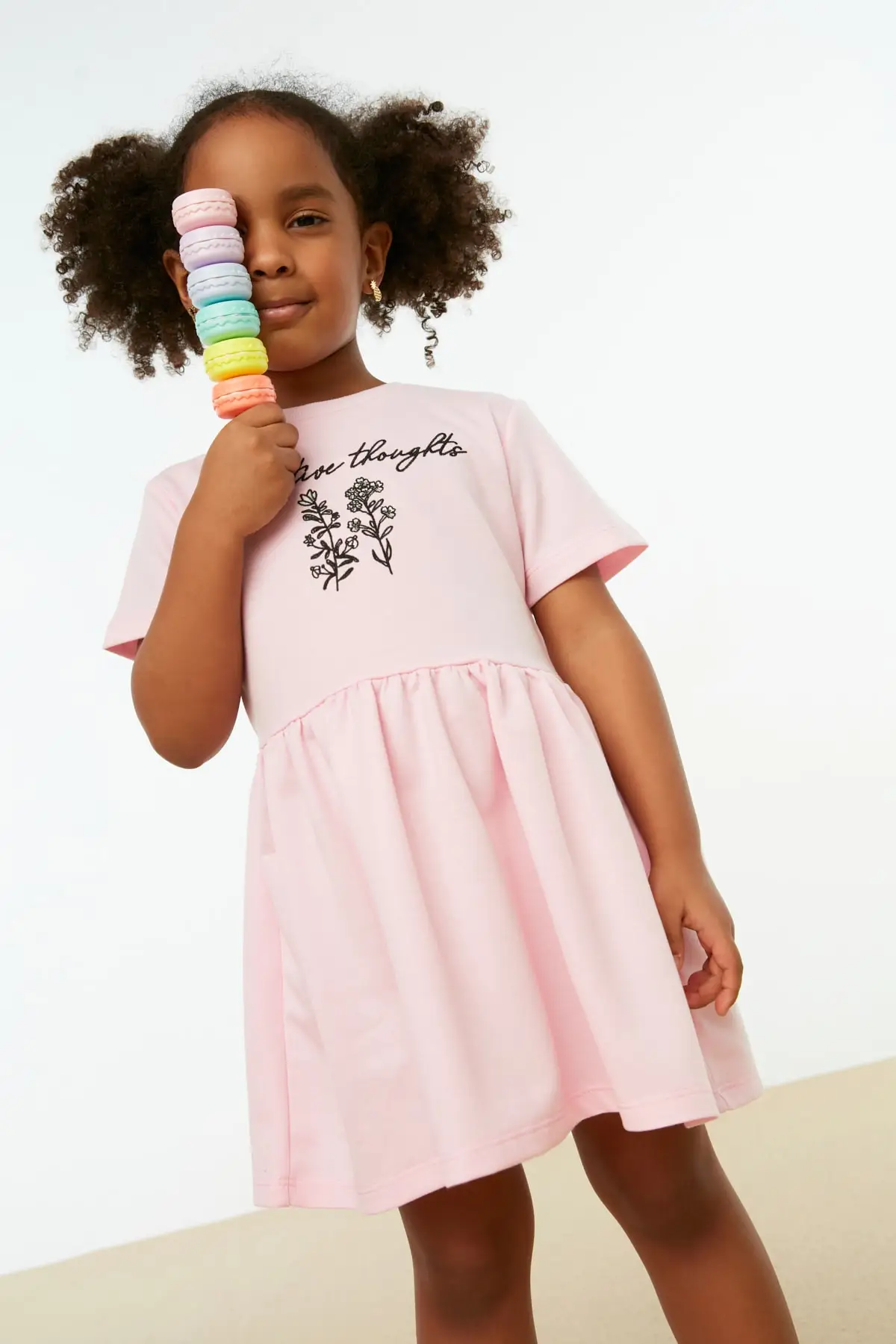 

Embroidered Girl Child Knitted Suit TKDSS22EL0378