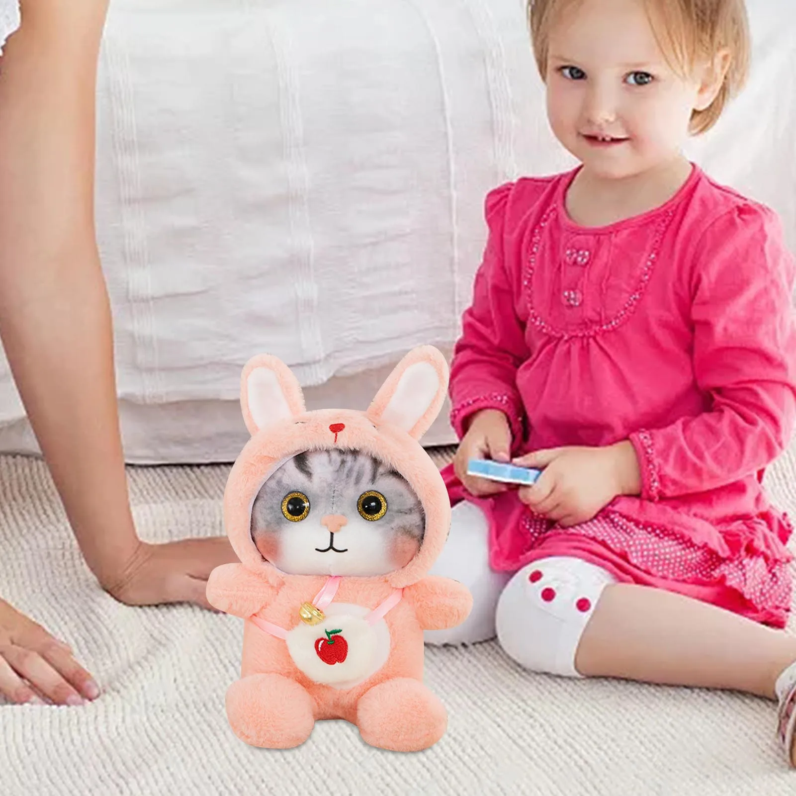 Мультяшная Милая кошка искусственное платье плюшевые игрушки мягкая набивная