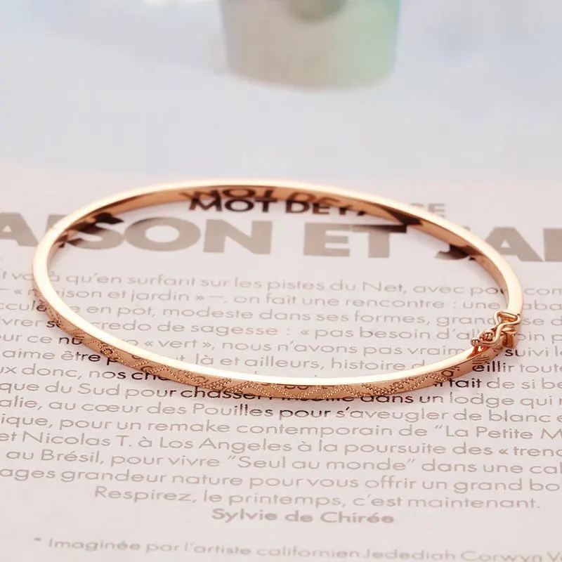 

Женский браслет из розового золота 585 пробы, с золотым покрытием
