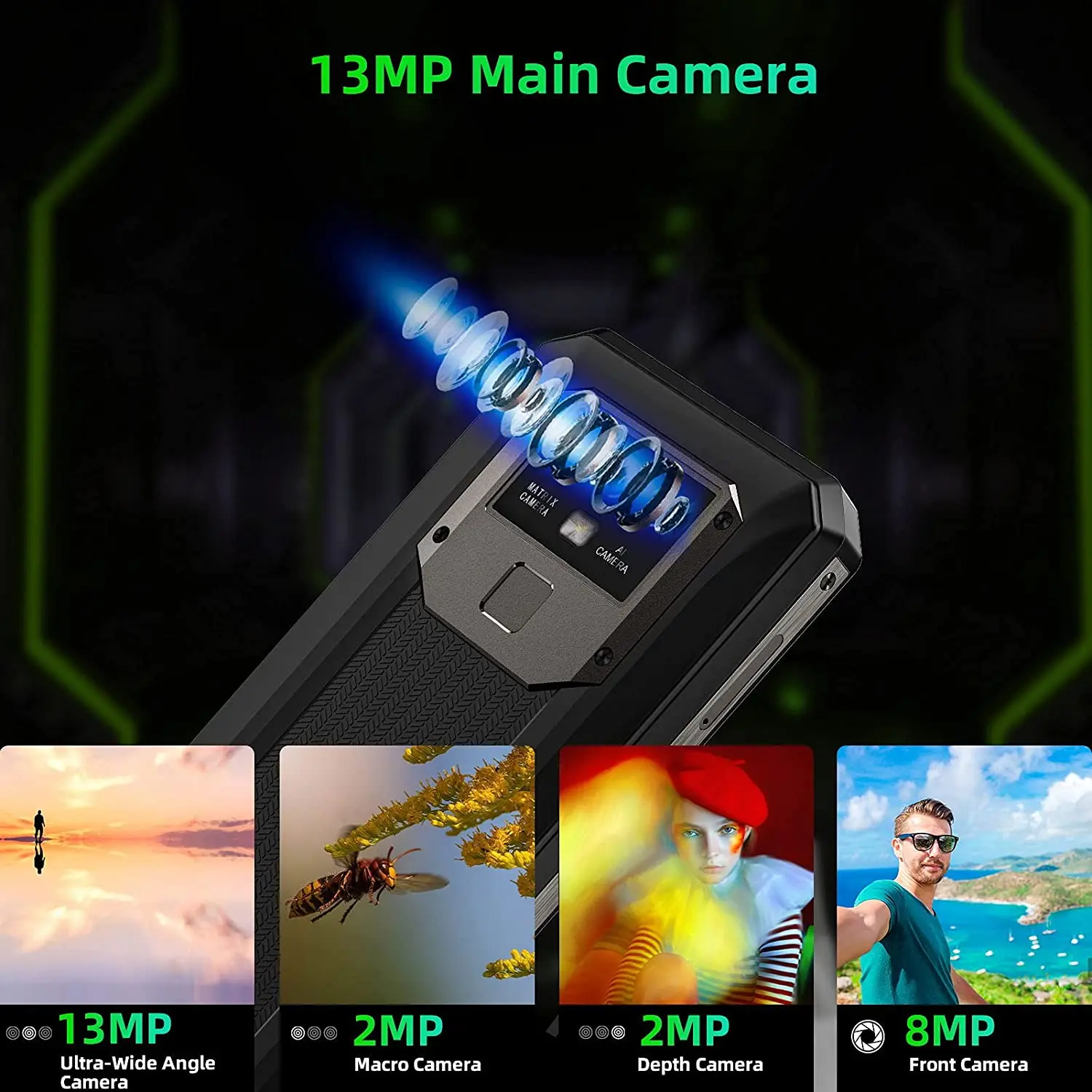 Oukitel Mobile Phone 8g Ram 128g Rom 6.52