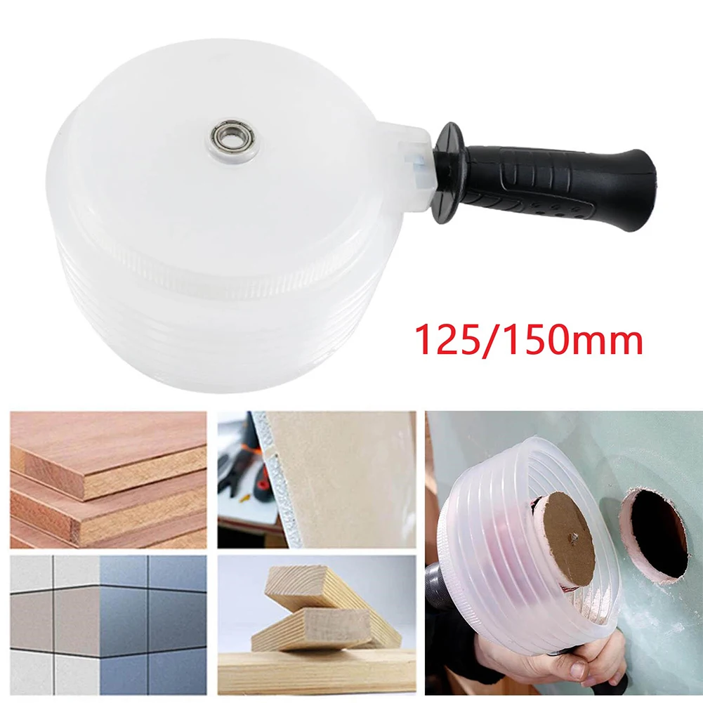 

Hole Opener 16-125MM Dust Cover Bowl Electric Drill Protection Dust Collector Downlight For Gypsum Ceiling With Handle Power Too