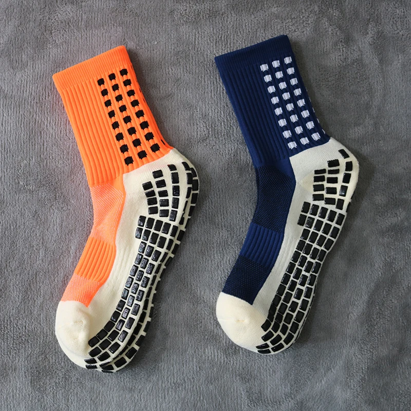 2023 New Men Women Football Socks Honeycomb Graphics Breathable Sports Arrow Silicone Anti Slip Grip Soccer Socks