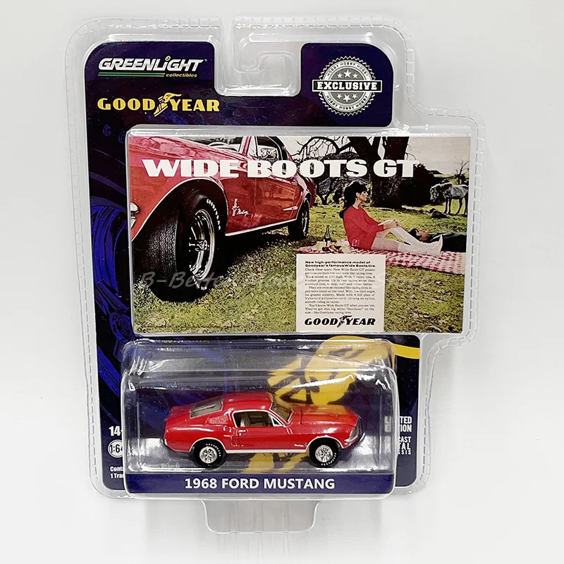 

Greenlight 1:64 Diecast Car Model Toy 1968 Ford Mustang Replica Collectibles