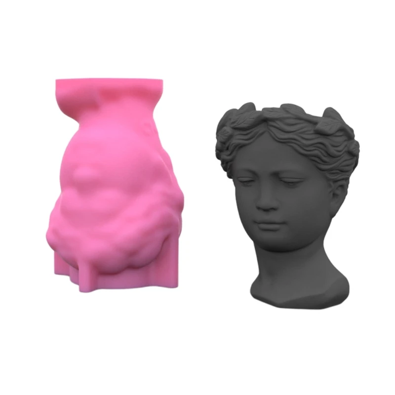 

Y1UE DIY силиконовая 3D форма для хранения цветочного горшка богини для декора суккулентов
