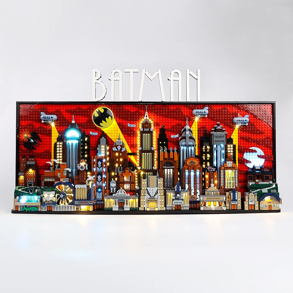 Комплект светодиодных фонарей для 76271 Batmaned The Animated Series Gotham City DIY светодиодные