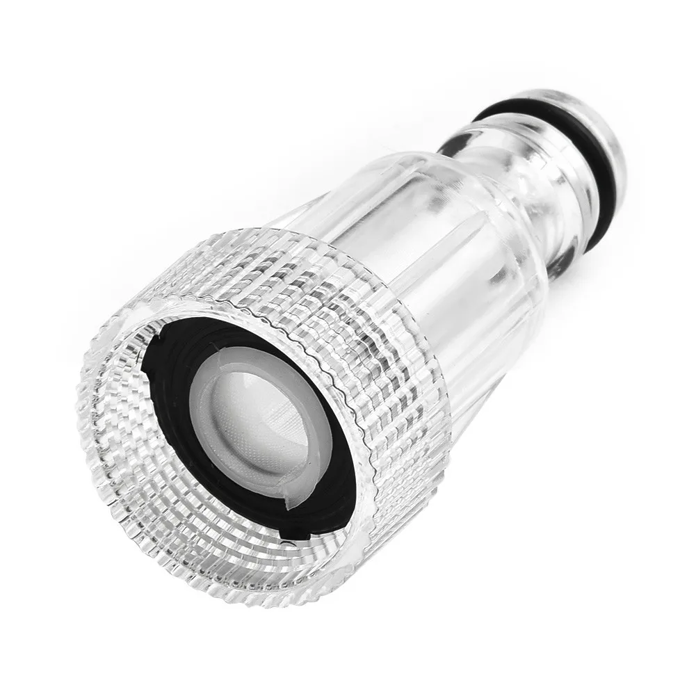 

1*Water Connector Plastic Filter Hose-Tap Water Adaptor Connector Fitting For Car Pressure High Quality