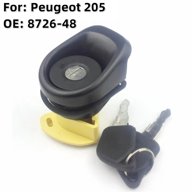FLYBETTTER OEM замок для крышки багажника фотоэлемент Peugeot 205 8726-48 872648 с 2 ключами