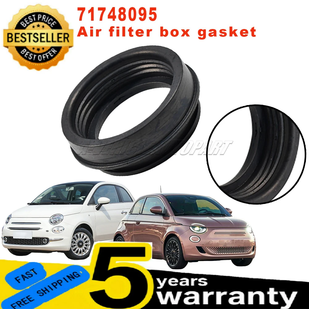 

71748095 Для Fiat 500 Punto Panda Doblo Fiorino: Новая резиновая прокладка для уплотнения корпуса воздушного фильтра, черная, простая установка, автомобильные аксессуары