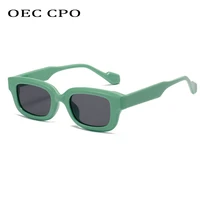 oec cpo 2022 new square sunglasses women punk small frame vintage sun glasses men uv400 shades fashion female eyewear o1422
