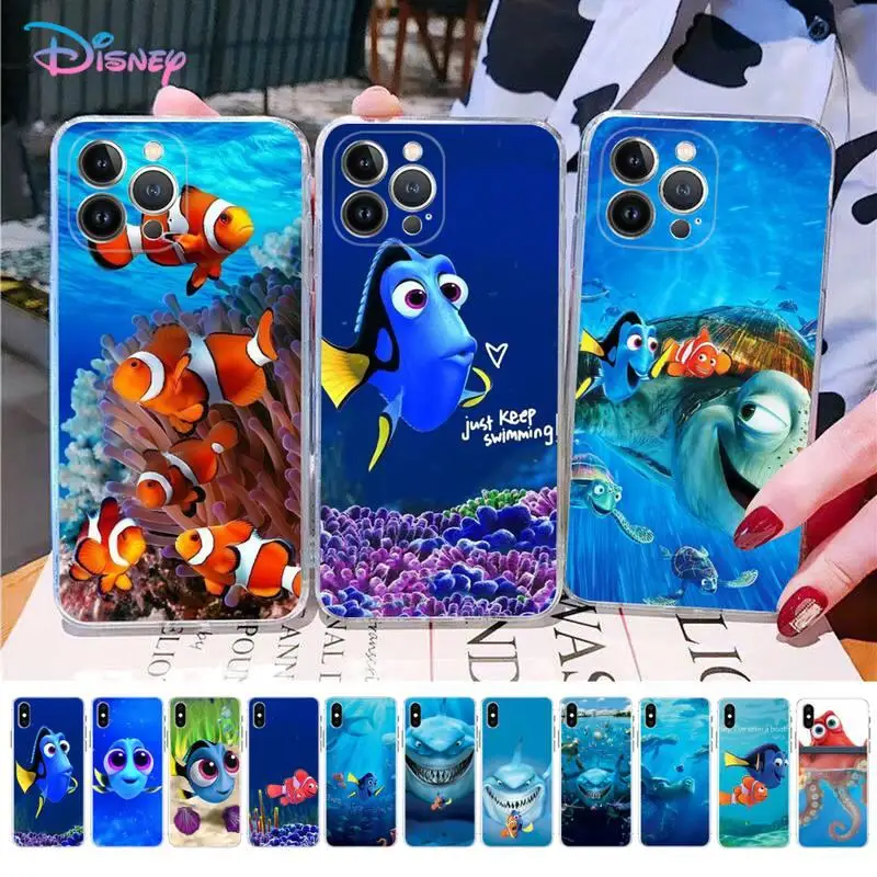 

Disney Finding Nemo Phone Case For iPhone 14 11 12 13 Mini Pro XS Max Cover 6 7 8 Plus X XR SE 2020 Funda Shell