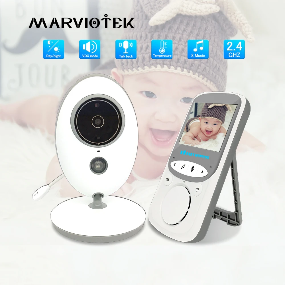 

Baby Camera With monitor Baba Portable Baby Monitor LCD video nanny Intercom Electronic Nanny Walkie Talkie Babysitter IR VB605