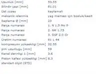 

331300 for PISTON + SEG