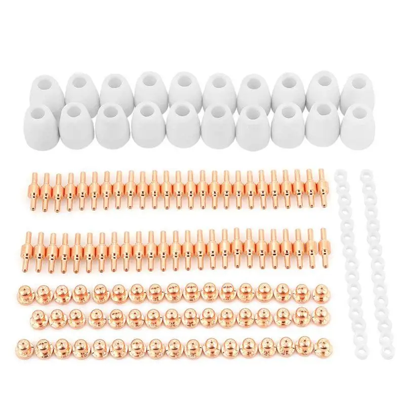 

150 Pcs Air Plasma Cutting Electrode Nozzle Plasma Cutter Consumables Accessory Fit For PT31 Electric Cutting Tools