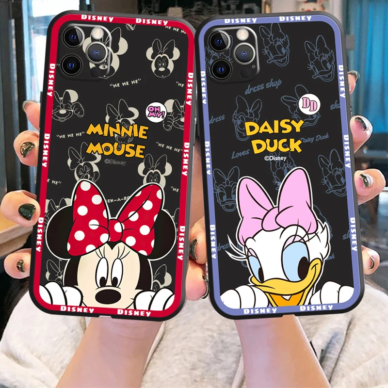 

Disney Mickey Cartoon Funda Phone Case For iPhone 11 13 12 Pro Max 12 13 Mini X XR XS MAX SE 2020 7 8 6s Plus Celular Carcasa