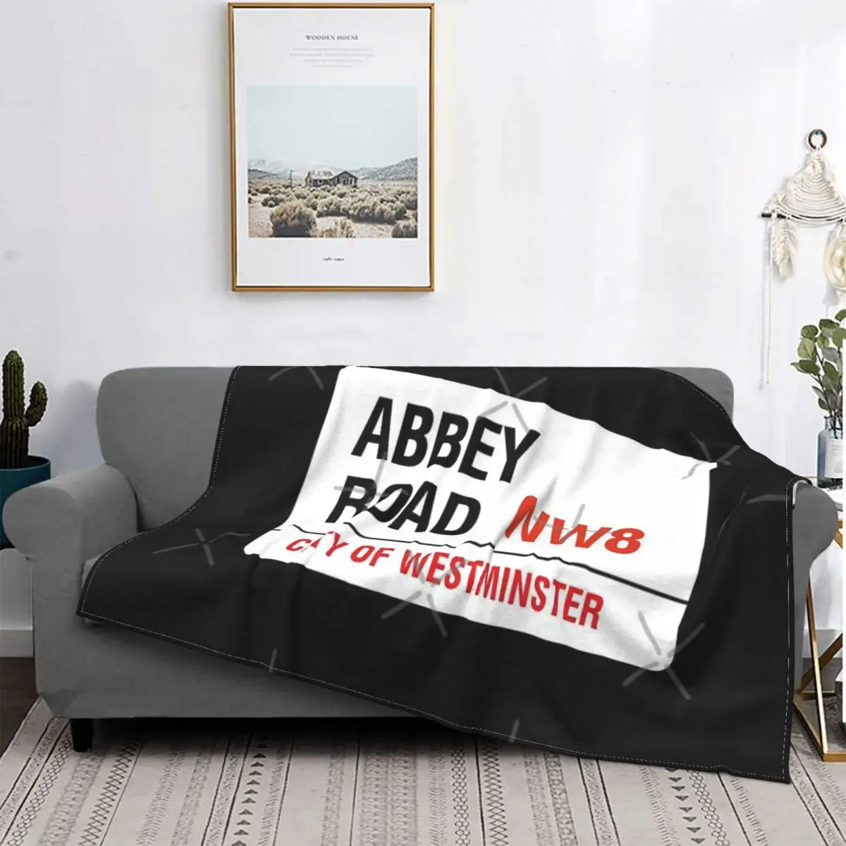 

Abbey Road-Manta a cuadros para cama, cobertor Kawaii para sofá, colcha, 220x240, 1 unidad