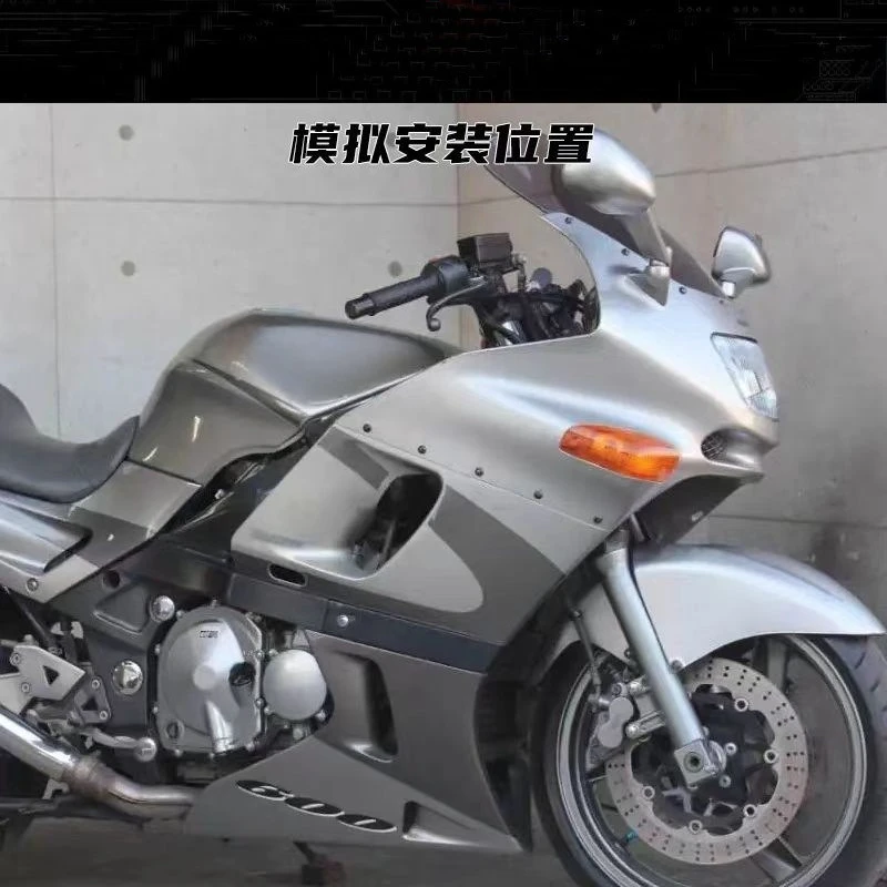 Фото Линза переднего поворотника для мотоцикла, подходит для Kawasaki ZZR1100D ZZR1200 ZX-11, модифицированный индикатор, пылезащитная крышка, запчасти №2