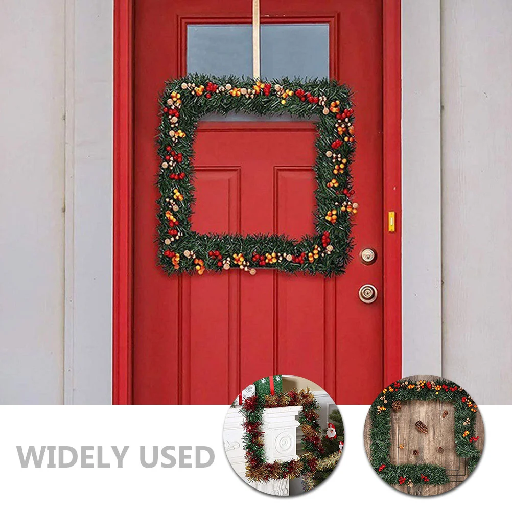 Украшение гирлянды DIY цветочные рамка квадратный венок аксессуары украшают