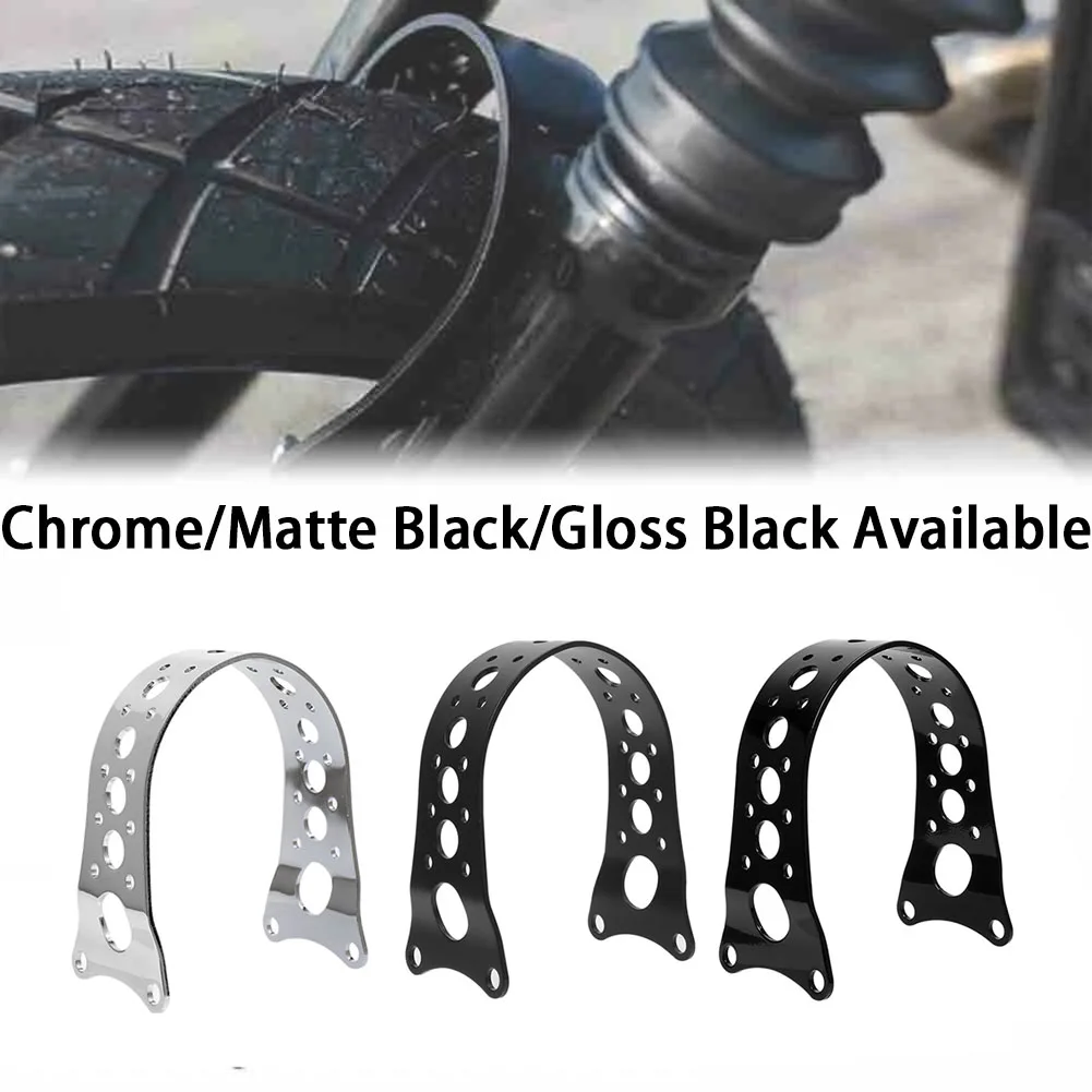 

Motorcycle Chrome/Black Fender Tracker Fork Brace Narrow For Harley Sportster XL 883 1200 Dyna FXR FXD 1988-2017 2016 2015 2014