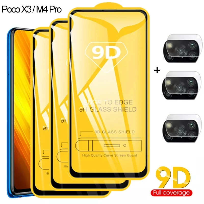 

Protective glass for xiaomi redmi note 10 10S 9S 9 8T 8 7 PRO 9A 9C Screen Protectors for Poco X3 M3 M4 Pro F3 GT 5G Camera film