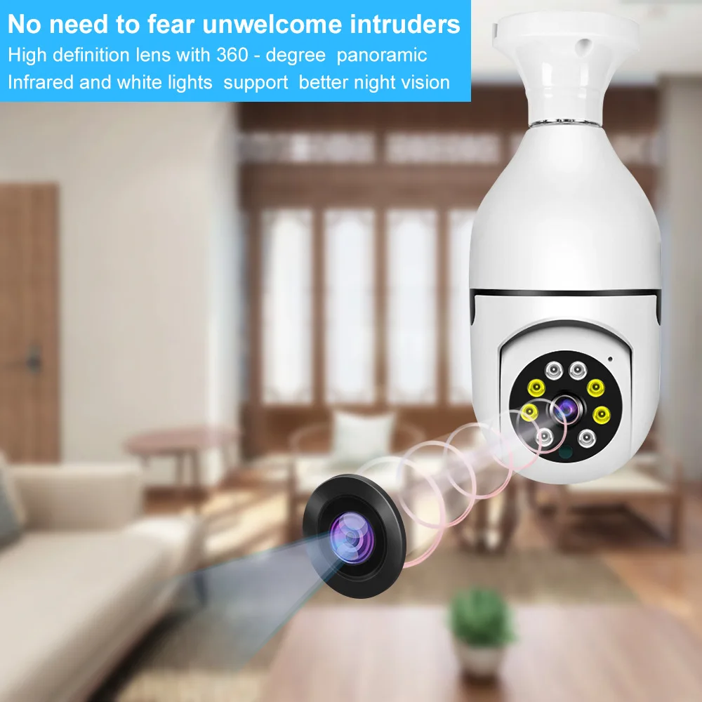 5G Wifi 5MP E27 żarówka kamera monitorująca kryty 4X Zoom cyfrowy AI ludzkie wykrywanie kolorowy noktowizor bezprzewodowa kamera inteligentny dom 3 5G Wifi 5MP E27 żarówka kamera monitorująca kryty 4X Zoom cyfrowy AI ludzkie wykrywanie kolorowy noktowizor bezprzewodowa kamera inteligentny dom 3