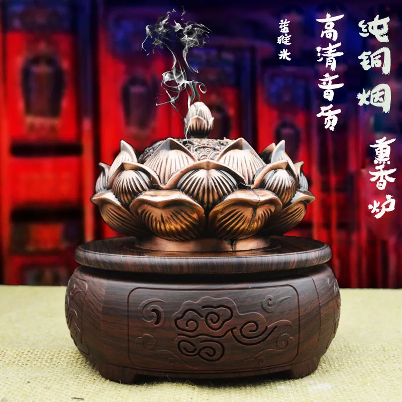 Чистая медь цветущая классическая музыкальная машина курильница национальный