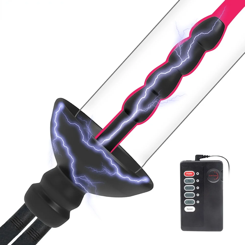 

Electro Shock Male Penis Plug Silicone Urethra Plug Electric G-Spot Prostate Stimulation Medical Masturbation Sex Toys for Men