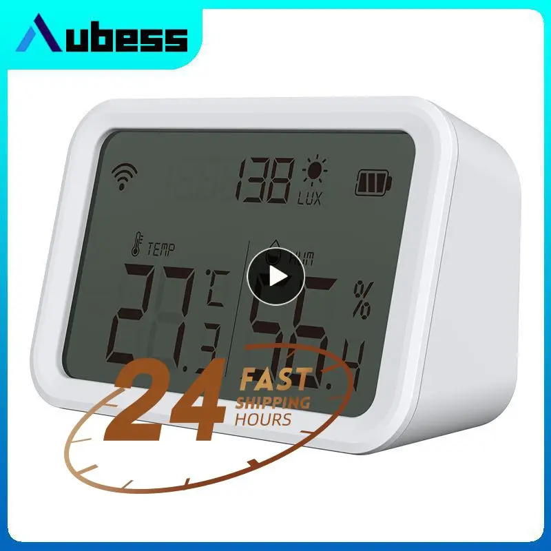 

Real-time Detection Temperature And Humidity Sensor Smart Zigbee Hygrometer Battery Display Smart Thermometer Tuya Smart Home