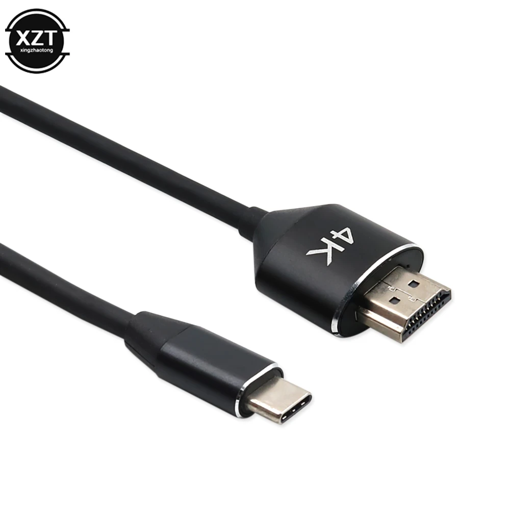 Кабель-переходник с USB Type-C на HDMI 1080P 4K Thunderbolt 3 адаптер для Huawei P40 Mate 30 Pro MacBook Air Ipad |
