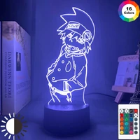 acrylic 3d lamp anime soul eater figure nightlight for kids bedroom decor rgb colorful table lamp soul eater led night light