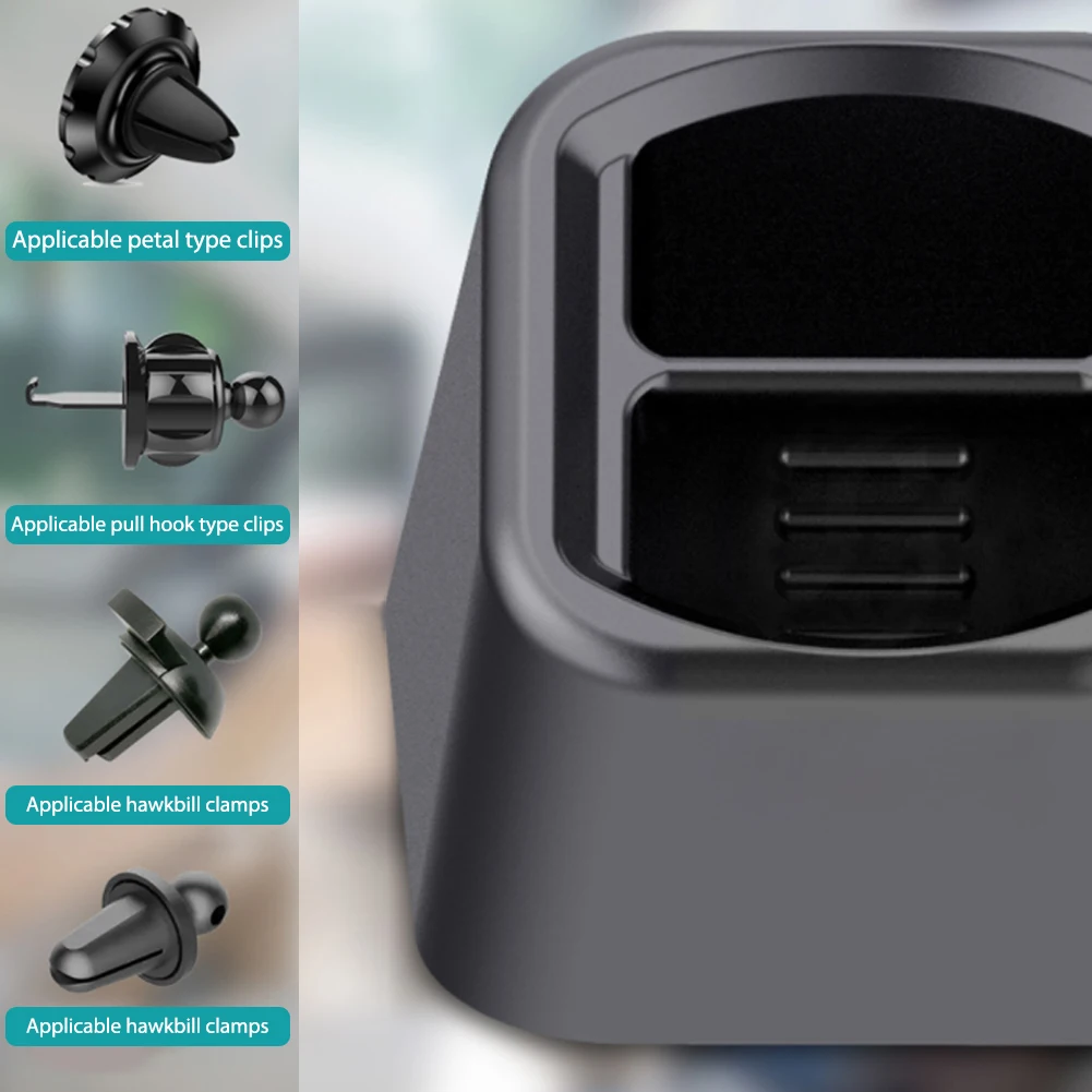 

Universal Wireless Car Charger Stand Base Dashboard Mount Car Mobile Phone Holder Bracket Air Outlet Clip Accessories