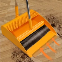 magnetic household broom folding dustpan floor squeegee brush hair dust home cleaning products garbage collector wiper sweeper