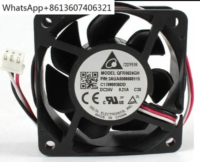 QFR0624GH системы ОВКВ 24В 0.21A 6 см оригинальный инверторный вентилятор 6025 мм пластиковый осевой охлаждающий вентилятор