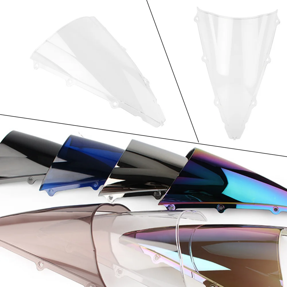 

Ветровое стекло для YAMAHA YZF R1 1000 YZFR1 2002-2003, ветровое стекло с двойными пузырьками, аксессуары для мотоциклов, обтекатель, дефлектор