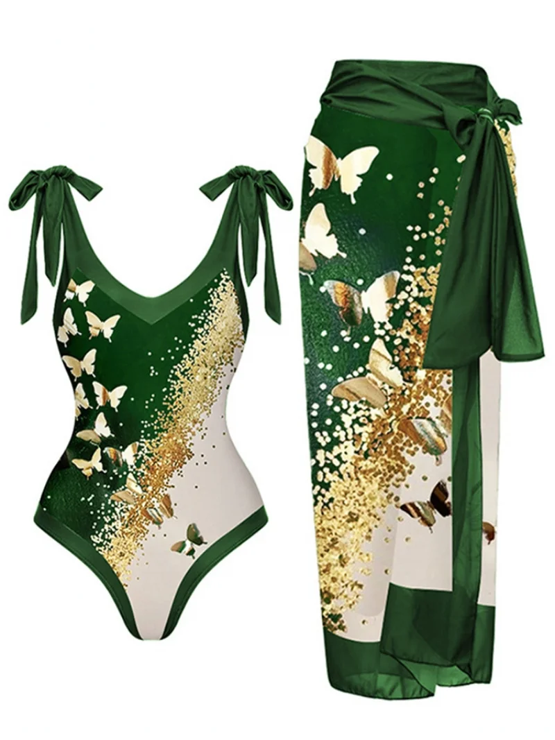 Two Piece Swimsuit Designer Bathing Suit Beach Skirt Cover Up Luxury Swimwear Surf Wear 2023 Summer Beachwear Vintage Women