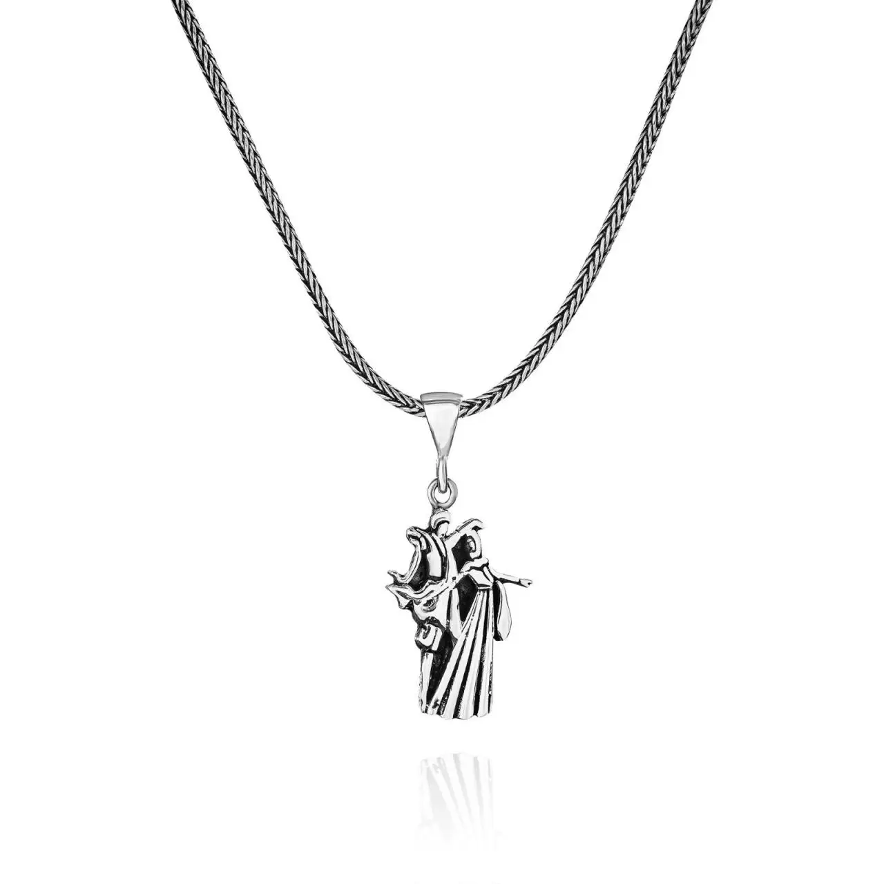 Adige Circassian Symbol 60 cm 925 Silver Necklace