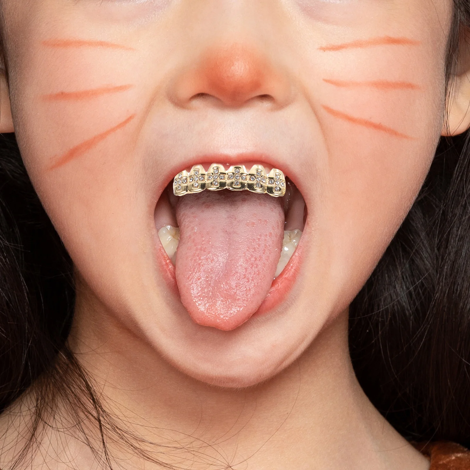 Shiny Mouth Grill Rapper Costume Props Decorative Teeth Jewelry Tooth Gems Grills Your