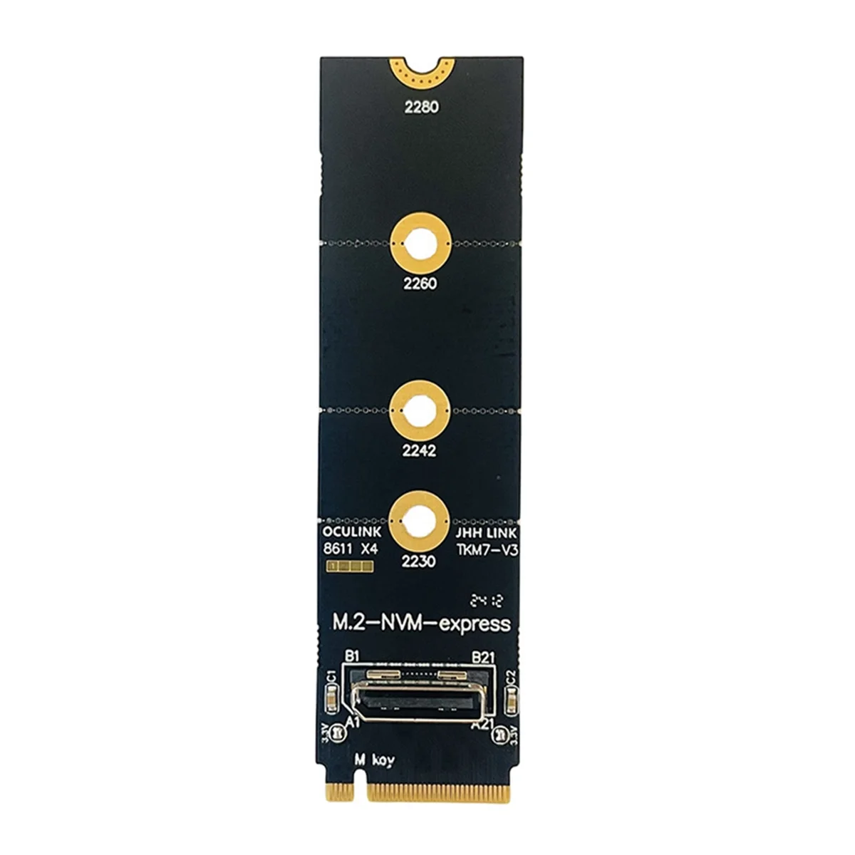 Для адаптера M.2 NVME к Oculink Female SFF-8612 PCI-E X4 поддержка DOCK-OC4 для 2 5-дюймового U.2 (SFF 8639) SSD