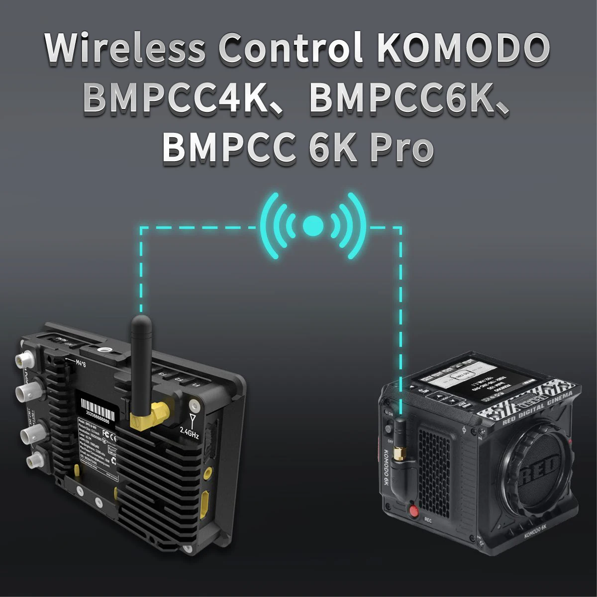 Контроллер для беспроводной камеры PortKeys BM5 III WR Monitor 2200Nit SDI/HDMI RED KOMODO/BMPCC 4K/6K Pro/Sony/Canon
